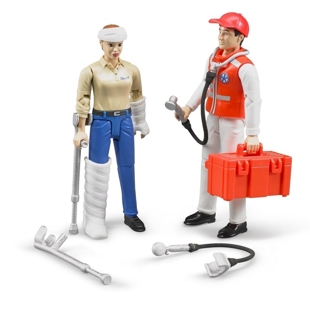 bruder fire brigade figure set
