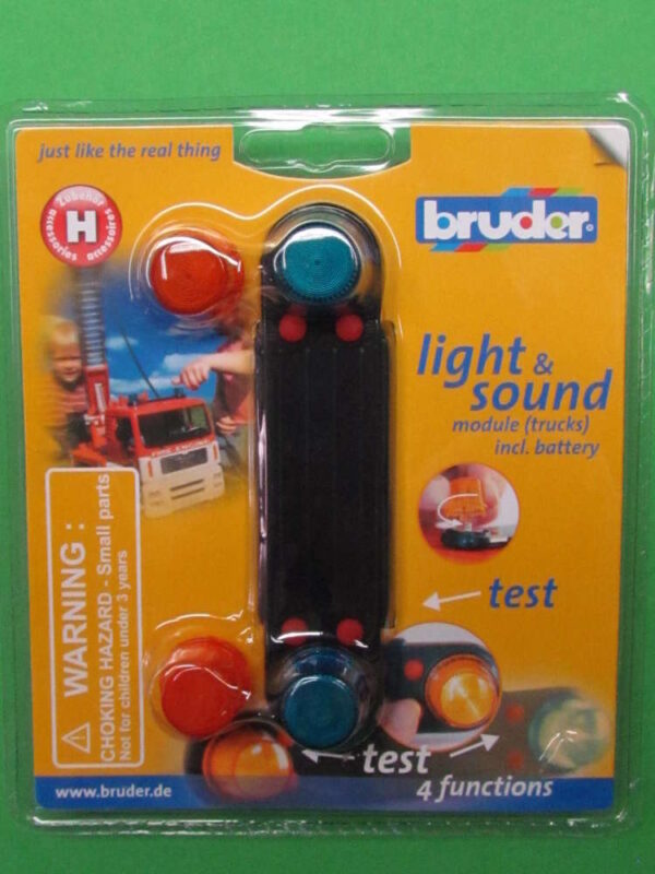 BRUDER LIGHT AND SOUND MODULE 116 SCALE Kavanaghs Toys