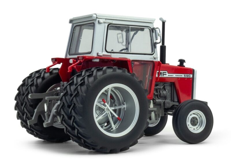 UNIVERSAL HOBBIES MASSEY FERGUSON 590 2WD TRACTOR WITH REAR DUALS 1:32 SCALE - Image 2