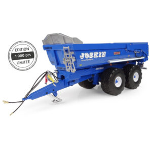 UNIVERSAL HOBBIES JOSKIN TRANS-KTP BLUE TWIN AXLE TRAILER 1:32 SCALE