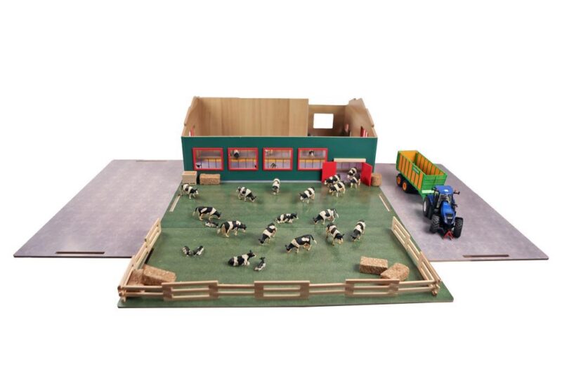 KIDS GLOBE SHED WITH STORAGE AND PASTURE 1:32 SCALE