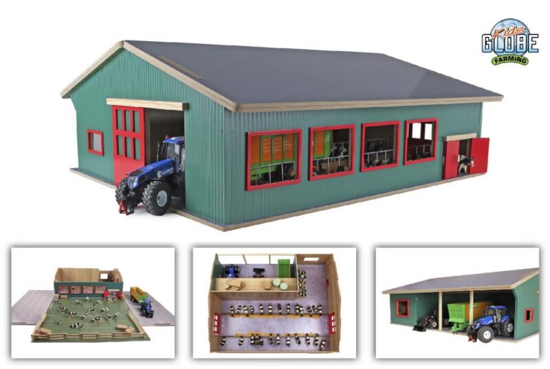 KIDS GLOBE SHED WITH STORAGE AND PASTURE 1:32 SCALE - Image 2