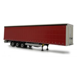 MARGE MODELS PACTON CURTAINSIDE TRAILER RED CURTAIN 1:32 SCALE