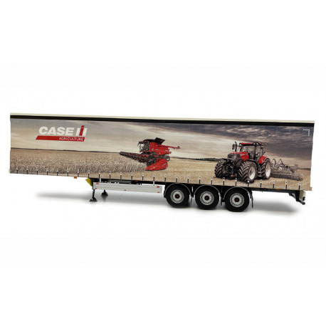 MARGE MODELS PACTON CURTAINSIDE TRAILER CASE IH DESIGN 1:32 SCALE - Image 3