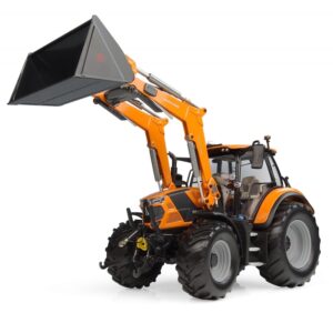 UNIVERSAL HOBBIES DEUTZ-FAHR 6150.4 TTV TRACTOR WITH LOADER (ORANGE) 1:32 SCALE