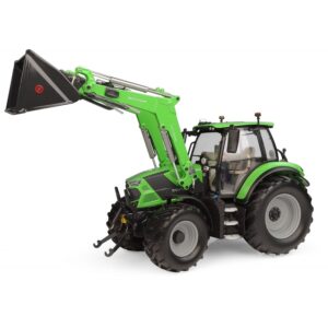 UNIVERSAL HOBBIES DEUTZ-FAHR 6150.4 TTV TRACTOR WITH LOADER (GREEN) 1:32 SCALE